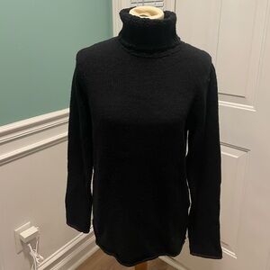 Women’s Gap Black Wool Long Sleeve Turtleneck Sweater L
